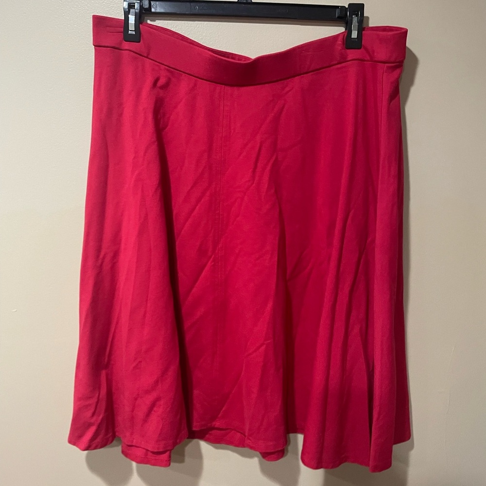 Lane Bryant Vibrant Red A-Line Skirt